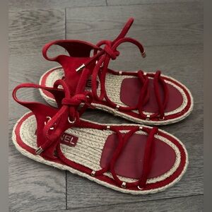 CHANEL espadrille sandals